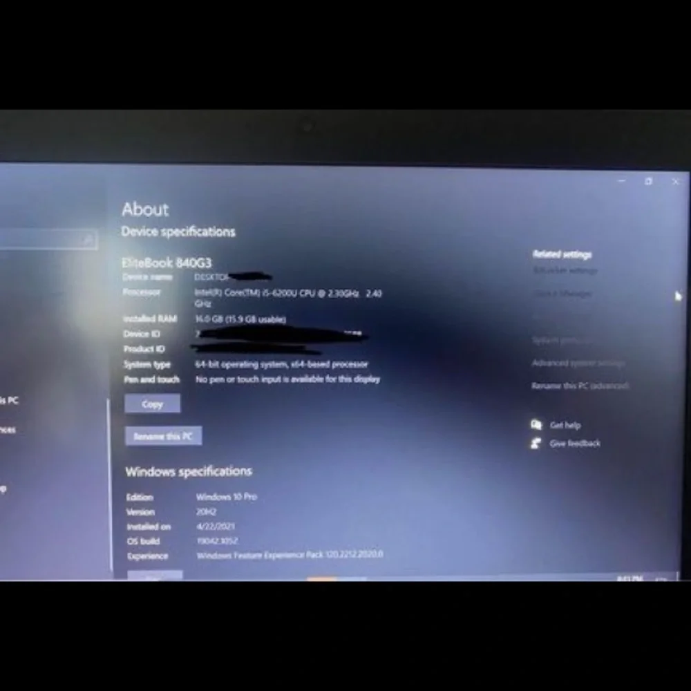 HP Elitebook 840 G3 (16GB Ram, 1TB SSD)